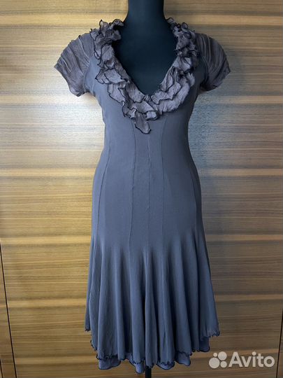 Платье коктельное сетка и шифон