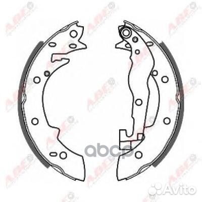 Колодки тормозные задние (барабаны) C0P001ABE ABE
