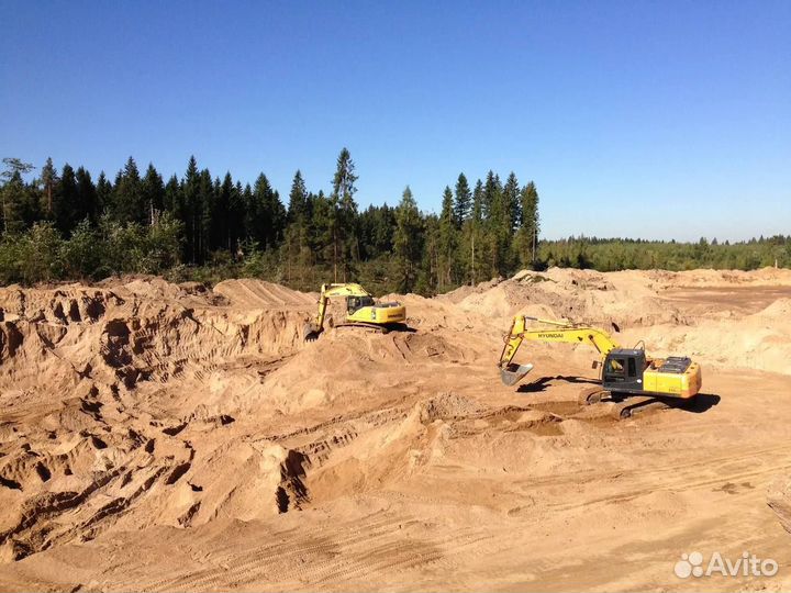 Песок с карьера