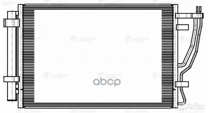 Конденсер KIA cerato 09- (с ресивером) lrac08m1