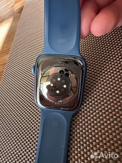 Apple watch series 7 45 мм blue aluminum