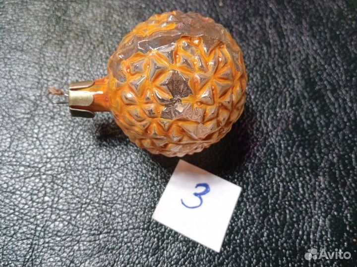 Елочные игрушки СССР корзина с фруктами и другое