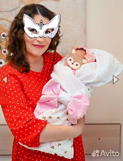 Набор комплект на выписку летний