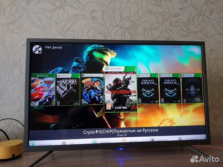 Xbox 360 slim 500gb прошитый freeboot