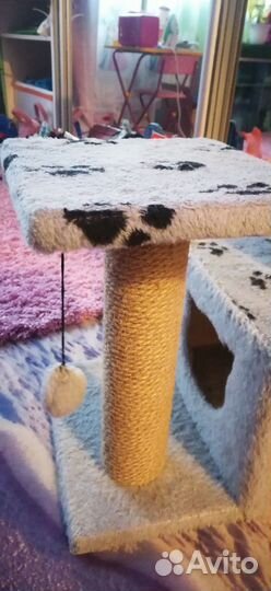 Когтеточка домик для кошки бу