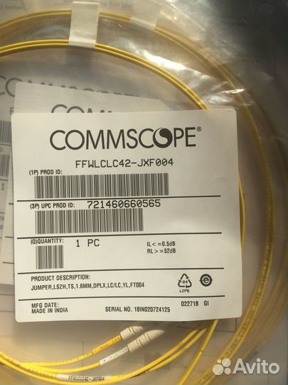 Патчкорды оптика Systimax LC/LC. 4 фута - 1.219м