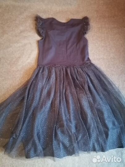 Платье нарядное на девочку с котиком