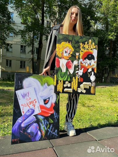 Картина на холсте скрудж макдак