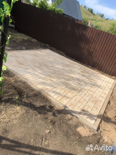 Укладка брусчатки