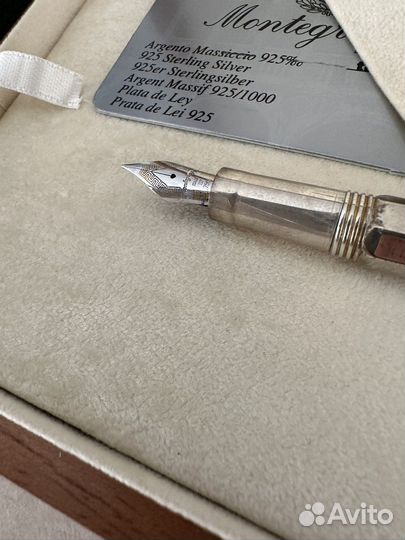 Ручка Montegrappa серебро и золото