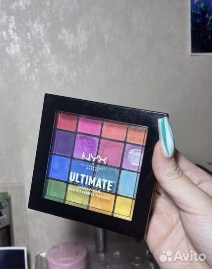 Палетка теней nyx ultimate +база под тени