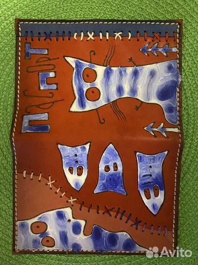 Обложка для паспорта натуральная кожа