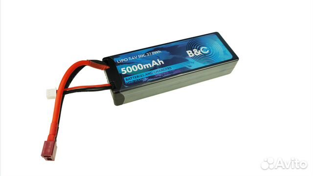 Аккумулятор LiPo B&C - 7.4v 2s 5000мАч 50C