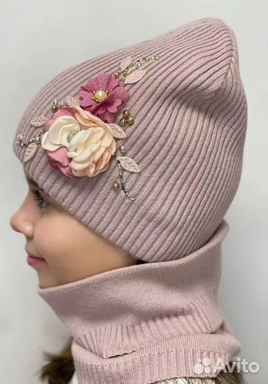 Шапка и снуд 52-58