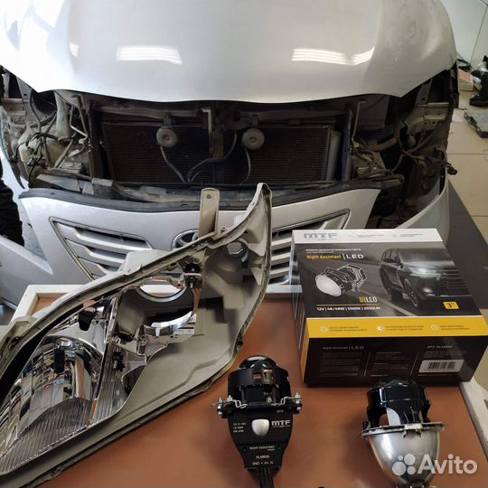 Регулировка фар. Полировка фар. Установка линз