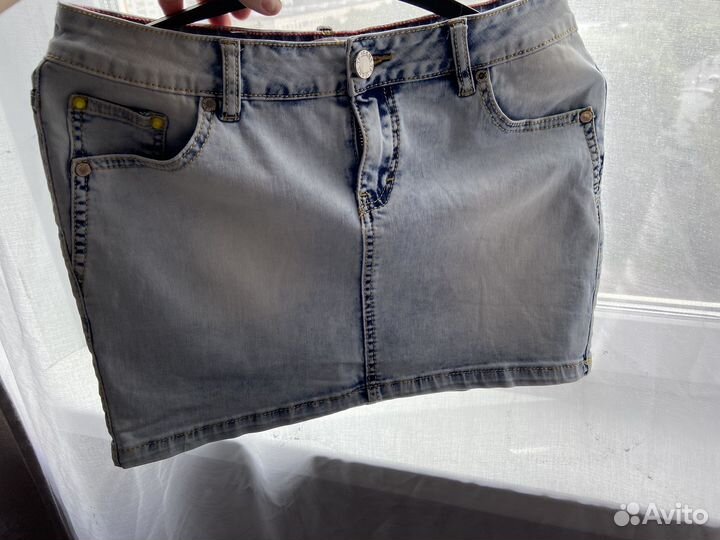 Юбка джинсовая мини