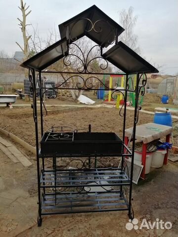 Мангал с печью