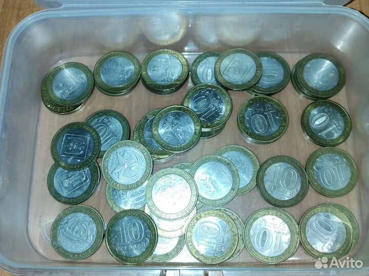 Монеты юбилейные 10 рублей биметалл обмен/продажа