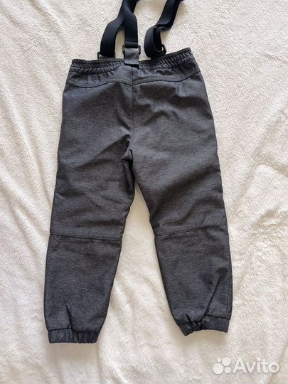 Демисезонные штаны на подтяжках 104-110