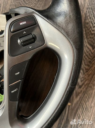 Руль kia rio 2015-2017 кожаный