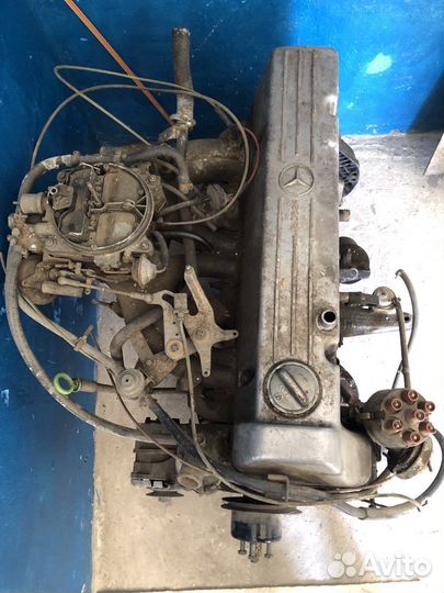 Двигатель на mercedes 123