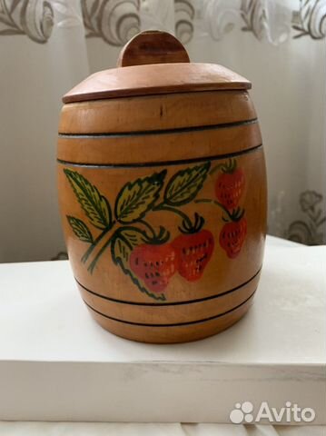 Бочонок деревянный (сахарница)