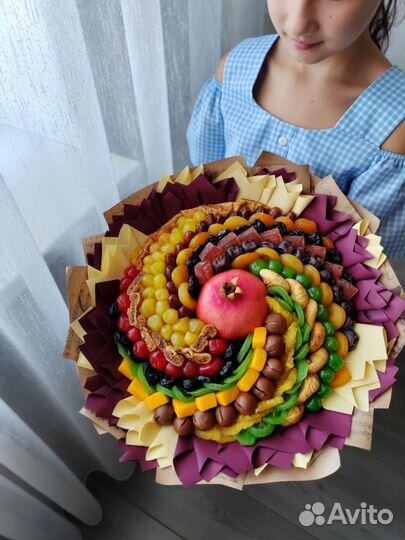 Букет из сухофруктов и орехов. Вкусный подарок