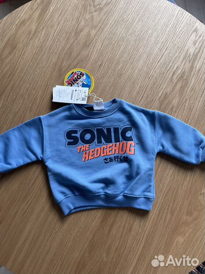 Толстовка кофта свитшот zara оригинал 74 sonic