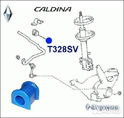 Втулка стабилизатора фортуна T328SV T328SV Фортуна