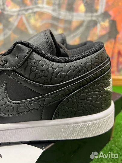 Nike Air Jordan 1 Low Black Elephant Оригинал