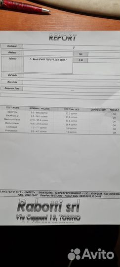 Форсунки топливные Fiat Ducato, Iveco 2.3