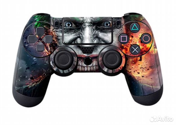 Виниловые наклейки на джойстики PS4