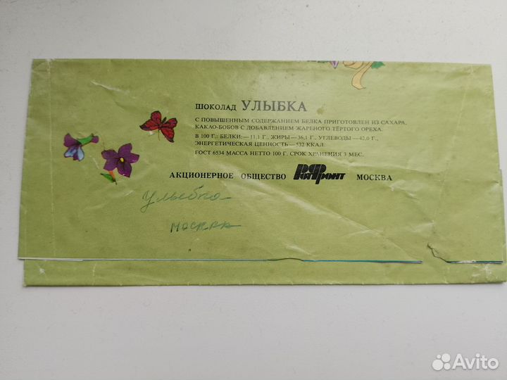 Обертки от шоколада