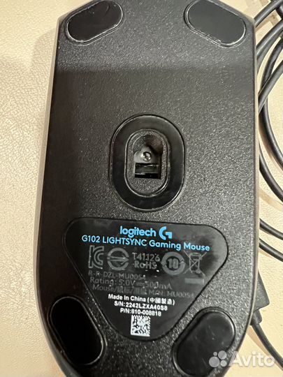 Мышка logitech g102