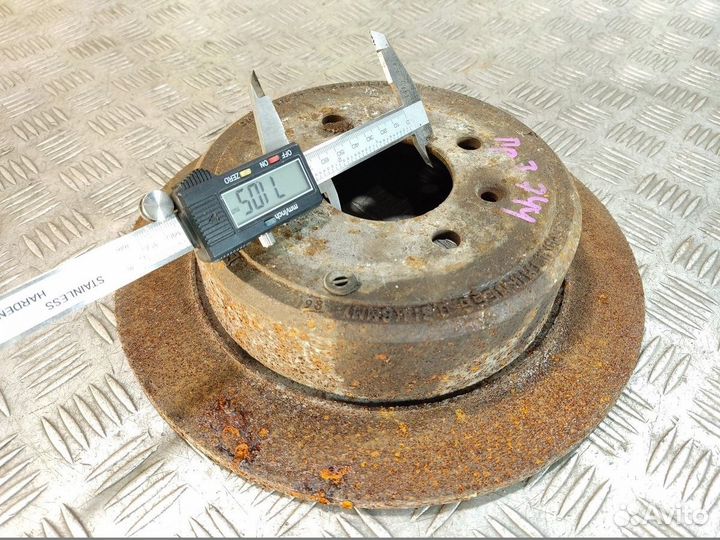 Диск тормозной задний Peugeot 406 1995-1999