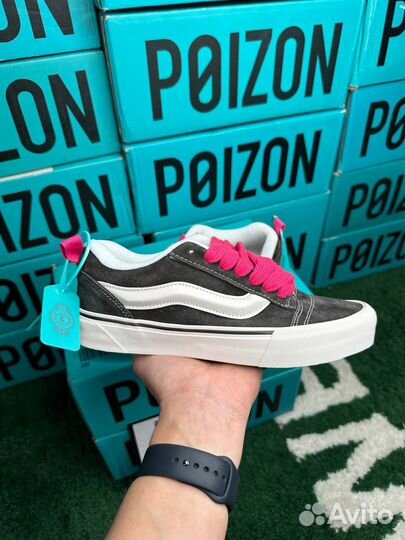 Vans Knu Skool С розовыми шнурками Оригинал