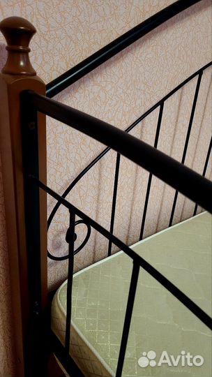 Кровать металлическая односпальная