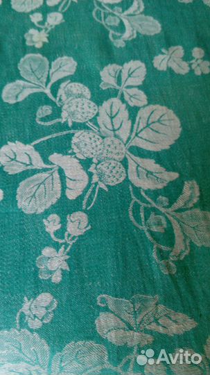 Винтажная жаккардовая скатерть 50-е годы СССР