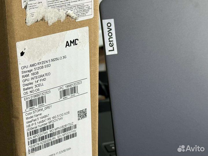 Новый ноутбук Ryzen 5 5625u/SSD512/озу16