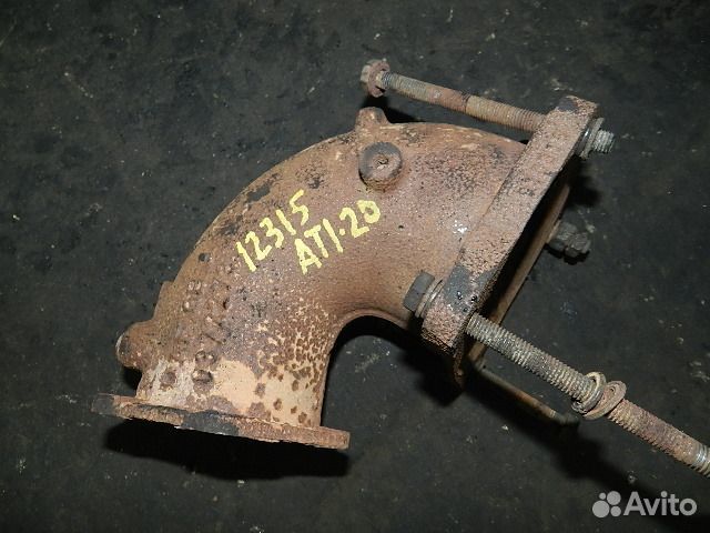 Выхлопная труба колено с флянцем к турбине DAF Ati