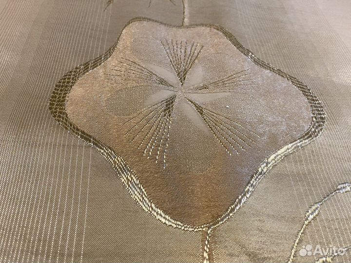 Шторы портьеры (жаккард) + тюль б/у