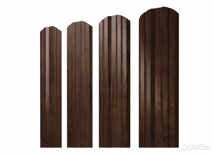 Штакетник Twin фигурный 0,45 Print Elite Cherry Wo