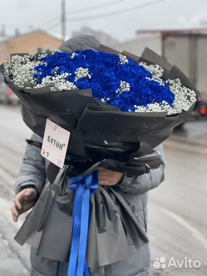 Синие Розы шикарные розы