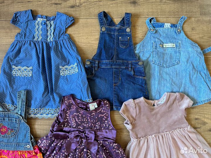 Пакетом Платья для девочки 86