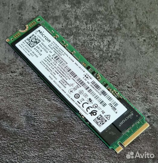 SSD M.2 512GB Micron 2200S PCI-E 3.0 x4