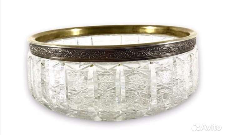 Фужеры Чехия.Югославия.Ваза серебро