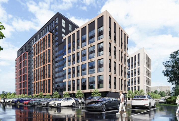 Квартира-студия, 39,7 м², 10/15 эт.