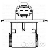 Luzar LFR 3013 Резистор эвент. охл. для ам Geely A