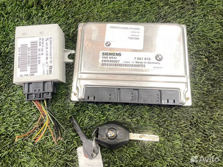 Комплект Cas Dme ключ Bmw X5 E53 M54B30 2005