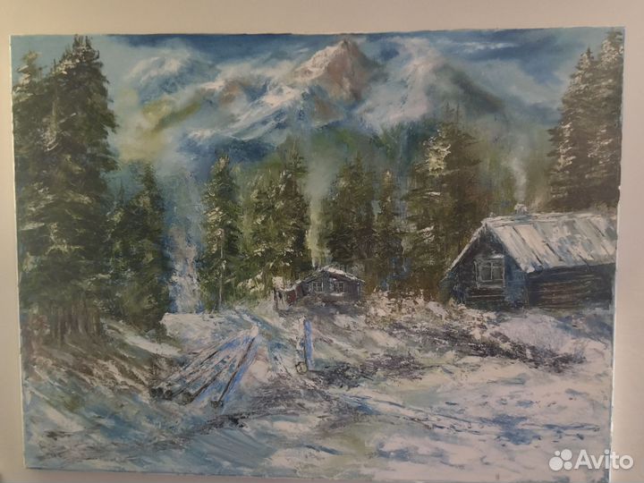 Картина маслом на холсте пейзаж